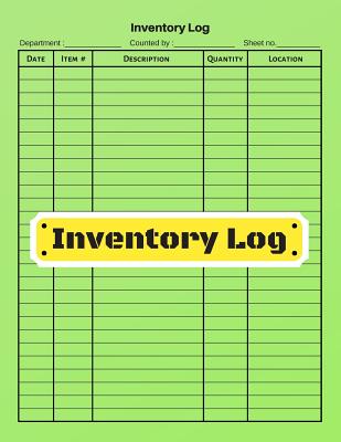 Inventory log: V.5 - Inventory Tracking Book, Inventory Management and Control, Small Business Bookkeeping / double-sided perfect bin Cover Image
