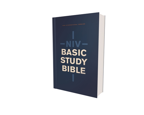 Niv, Basic Study Bible, Economy Edition, Paperback, Blue, Red Letter Cover Image