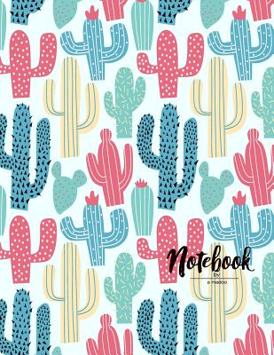 Notebook: Cactus Cover and Dot Graph Line Sketch Pages, Extra Large (8.5 X 11) Inches, 110 Pages, White Paper, Sketch, Draw and Cover Image