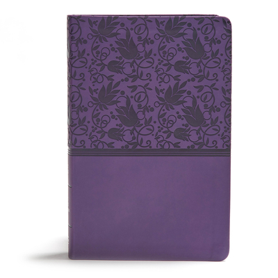 KJV Giant Print Reference Bible, Purple LeatherTouch Cover Image