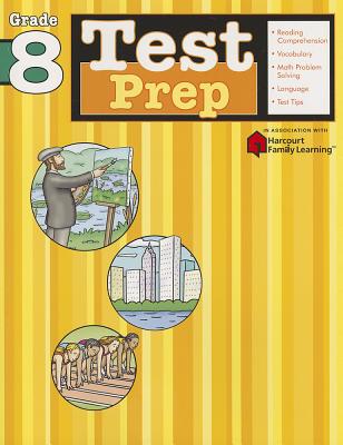 Test Prep, Grade 8 (Flash Kids Harcourt Family Learning) Cover Image