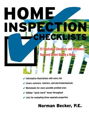 Home Inspection Checklists: 111 Illustrated Checklists and Worksheets You Need Before Buying a Home Cover Image