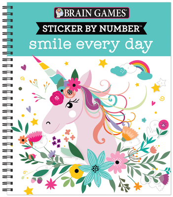 Brain Games - Sticker by Number: Smile Every Day By Publications International Ltd, New Seasons, Brain Games Cover Image