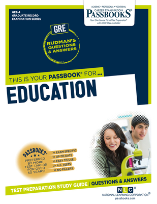 Education (GRE-4): Passbooks Study Guide (Graduate Record Examination Series #4) cover