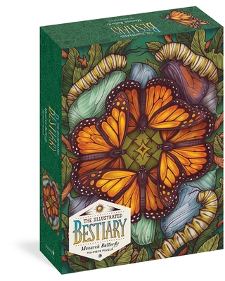 The Illustrated Bestiary Puzzle: Monarch Butterfly (750 pieces) (Wild Wisdom) By Maia Toll, Kate O'Hara (Illustrator) Cover Image