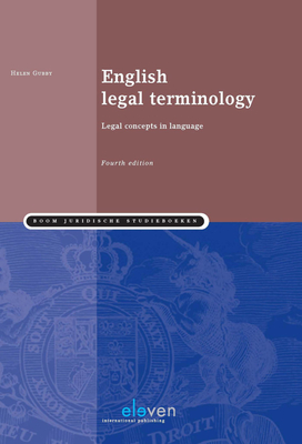 English Legal Terminology: Legal Concepts in Language (Fourth edition) Cover Image