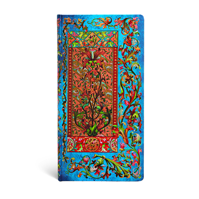 Delphine Hardcover Journals Slim 176 Pg Lined Florentine Cascade By Paperblanks Journals Ltd (Created by) Cover Image