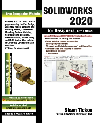 SOLIDWORKS 2020 for Designers, 18th Edition Cover Image