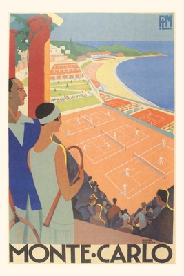 Vintage Journal Badminton Court, Monte Carlo Travel Poster (Pocket Sized - Found Image Press Journals)