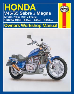 Honda V45/65 Sabre and Magna Owners Workshop Manual:  (VF700, 750 & 1100 V-Fours) 1982 to 1988 (Owners' Workshop Manual) Cover Image
