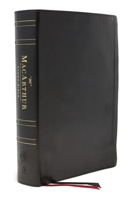 Esv, MacArthur Study Bible, 2nd Edition, Genuine Leather, Black, Thumb Indexed: Unleashing God's Truth One Verse at a Time By John F. MacArthur (Editor), Thomas Nelson Cover Image