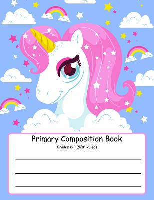 Primary Composition Book: Primary Composition Notebook K-2. Picture Space And Dashed Midline, Primary Composition Notebook, Composition Notebook (Primary Journal #1)
