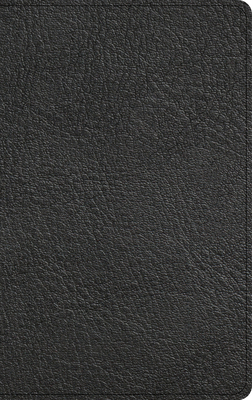 NASB Single-Column Personal Size Bible, Holman Handcrafted Edition, Black Premium Goatskin Cover Image