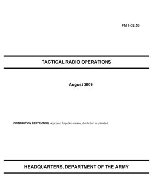 FM 6-02.53 Tactical Radio Operations Cover Image