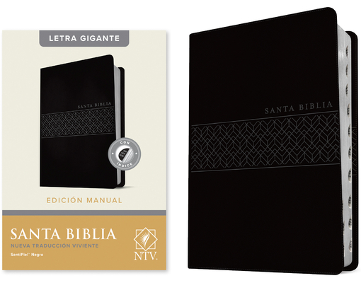 Santa Biblia Ntv, Edición Manual, Letra Gigante (Letra Roja, Sentipiel, Negro, Índice) By Tyndale Cover Image