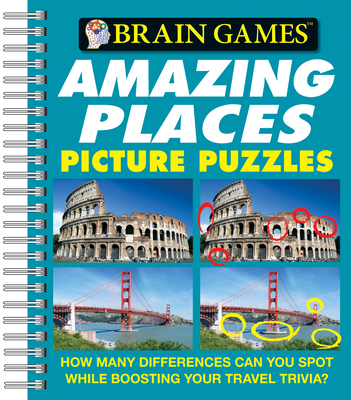 Brain Games - Picture Puzzles: Amazing Places - How Many Differences Can You Spot While Boosting Your Travel Trivia?