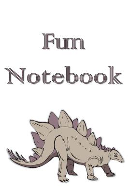 Fun Notebook: Boys Books - Mini Composition Notebook - Ages 6 -12 - Dinosaur Art Stegosaurus Cover Image