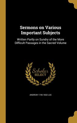 Cover for Sermons on Various Important Subjects