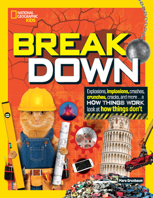 Break Down: Explosions, implosions, crashes, crunches, cracks, and more ... a How Things Wor k look at how things don't By Mara Grunbaum Cover Image