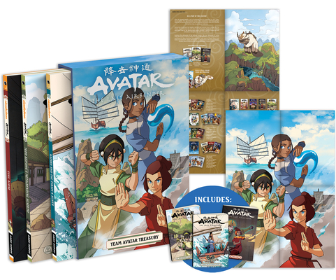 Avatar: The Last Airbender--Team Avatar Treasury Boxed Set (Graphic Novels) By Faith Erin Hicks, Peter Wartman (Illustrator), Adele Matera (Illustrator) Cover Image