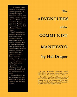 The Adventures of the Communist Manifesto By Hal Draper Cover Image
