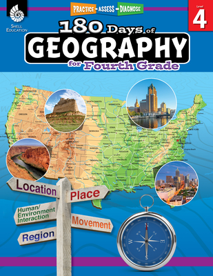 180 Days of Geography for Fourth Grade (180 Days of Practice) By Chuck Aracich Cover Image