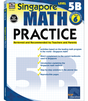 Math Practice, Grade 6 (Singapore Math) By Singapore Asian Publishers (Compiled by), Carson Dellosa Education (Compiled by) Cover Image