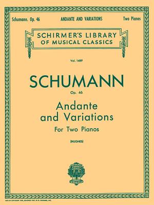 Andante and Variations, Op. 46: Schirmer Library of Classics Volume 1489 Piano Duet Cover Image