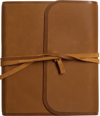 ESV Journaling Bible (Natural Leather, Brown, Flap with Strap) Cover Image
