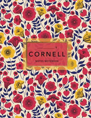 Cornell Notes Notebook: Floral Print - 120 White Pages 8.5x11 Inch - Note Taking System By Planners and Journals, Jolly Journals Cover Image