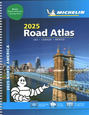Michelin North America Road Atlas 2025: USA - Canada - Mexico (Atlas (Michelin)) Cover Image
