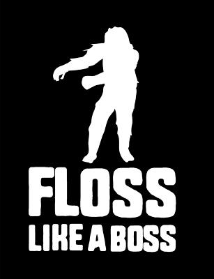 Floss Like A Boss: Bigfoot Wide Ruled Composition Notebook Cover Image