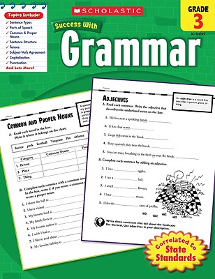 Scholastic Success With Grammar: Grade 3 Workbook Cover Image