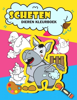dieren kleurboek: Grappige scheten dieren voor kinderen, grappig geschenken voor kinderen, scheten kleurboek (Paperback) | Phoenix Books