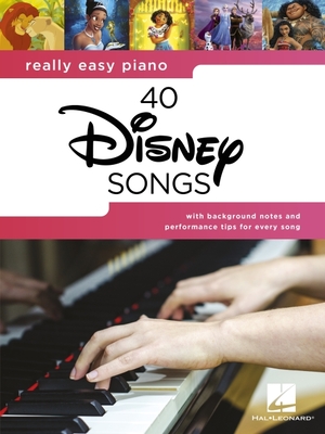 Really Easy Piano: 40 Disney Songs - Songbook with Lyrics  Cover Image