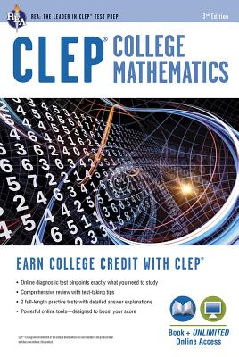 Clep(r) College Mathematics Book + Online (CLEP Test Preparation) Cover Image