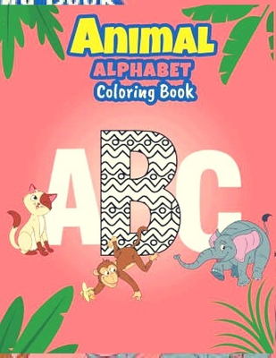 animals alphabet coloring book Cover Image