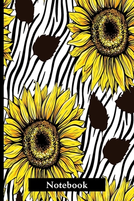 Notebook: Sunflower notebook with vibrant illustration on cover. Gorgeous gift for women and girls. Cover Image