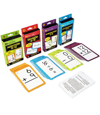 Brighter Child Math Flash Card Set - 4 Sets of Cards By Brighter Child (Compiled by) Cover Image