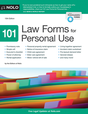 101 Law Forms for Personal Use
