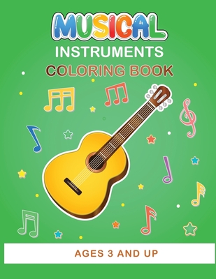 Musical Instruments Coloring Book: Children 3 and up Cover Image
