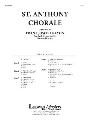 St. Anthony Chorale: Flex Band, Conductor Score By Franz Joseph Haydn (Composer), Raymond Horton (Composer) Cover Image