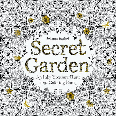 for sale online Secret Garden An Inky Treasure Hunt and Colouring Book by Johanna Basford 2013, Trade Paperback 