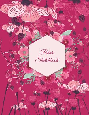 Polar Sketchbook: Pink Color Cover, 5 Degree Polar Coordinates 120 Pages Large Print 8.5