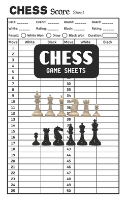 Chess Game Sheets: Chess Score Record Book By Shane Washburn Cover Image