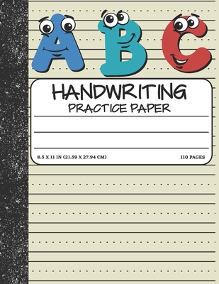 Handwriting Practice Paper: Dotted Mid-lines 110 Pages Uppercase and Lowercase Writing Sheets Notebook For Kids (Kindergarten To 3rd Grade Student By Bottota Publication Cover Image