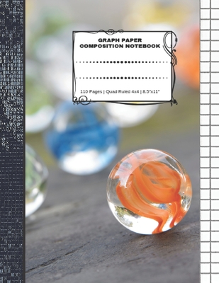 Graph Paper Composition Notebook: 110 Pages - Quad Ruled 4x4 - 8.5