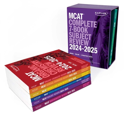 MCAT Complete 7-Book Subject Review 2024-2025, Set Includes Books, Online Prep, 3 Practice Tests (Kaplan Test Prep) By Kaplan Test Prep Cover Image