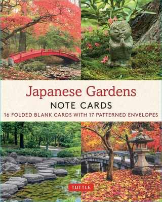 Japanese Gardens, 16 Note Cards: 16 Different Blank Cards with Envelopes in a Keepsake Box! Cover Image