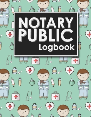 Notary Public Logbook: Notarial Record Book, Notary Public Book, Notary Ledger Book, Notary Record Book Template, Cute Veterinary Animals Cov Cover Image
